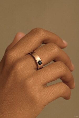 Sicherheitsring Roségold für Frauen Eternal Ring Roségold mit Notfallknopf